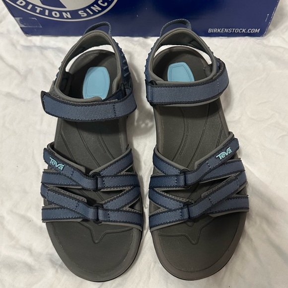 Teva Tirra sandals Bering blue hiking shoes women 7 outdoor Velcro strap navy - Picture 10 of 16